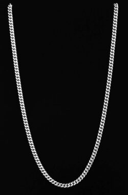 Silver Cuban_Chain_3mm