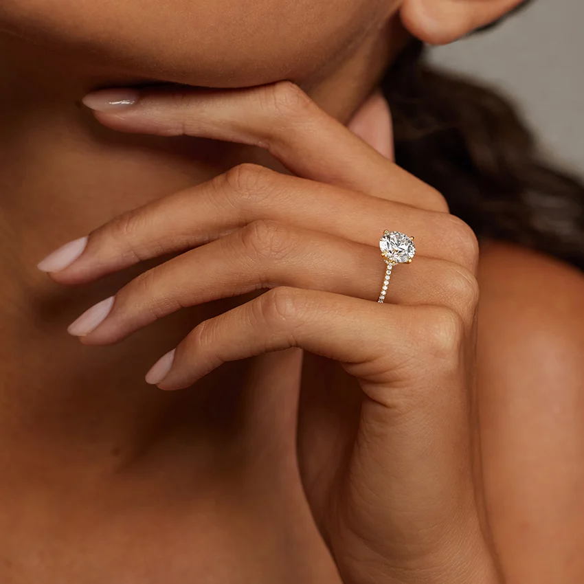Demi Three-Quarter Coverage Diamond Ring (1/3 ct. tw.) in 18K Yellow Gold