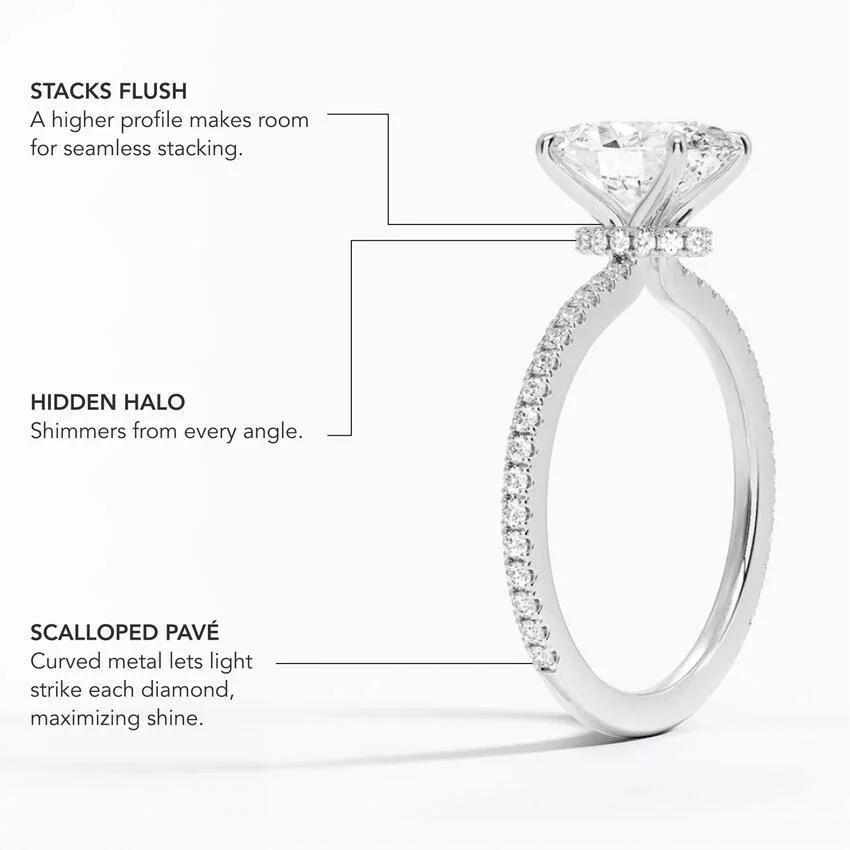 Demi Three-Quarter Coverage Diamond Ring (1/3 ct. tw.) in 18K Yellow Gold